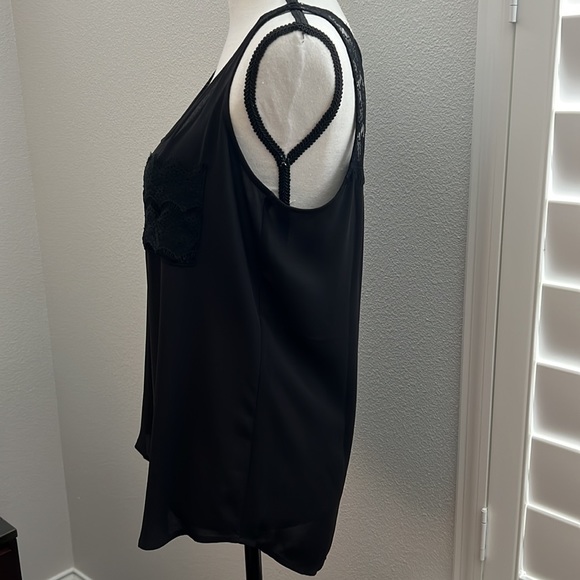 LOFT size small women’s black tank with lace - Picture 2 of 6
